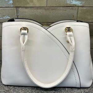 Cream Vegan Leather Handbag